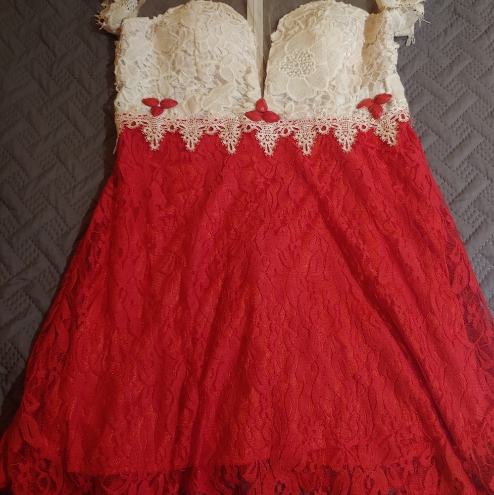 Sexy red dress